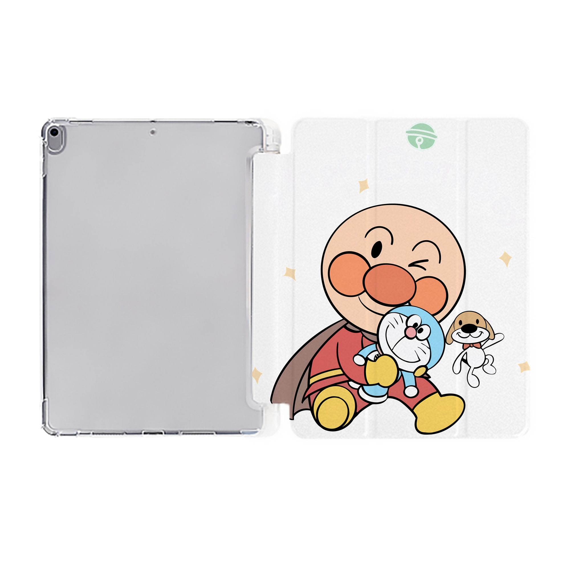 （画像用） アンパンマン Anpanman IPad ケース ペン収納付き 三つ折りスタンド PUレザー×シリコン 対応機種9.5/10.5/10.9インチ